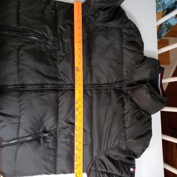 Timmy Hilfiger Black Puffer Quilted Coat - Picture 6 of 8